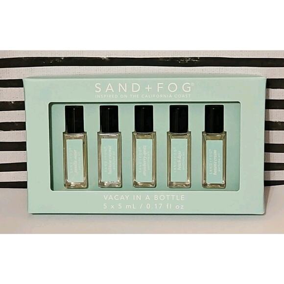Sand+Fog Perfume Vacay Perfume Oil Rollerball Set Vacay In A Bottle 5 Oil Rolls - Picture 1 of 6